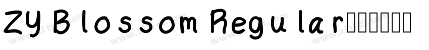 ZY Blossom Regular字体字体转换